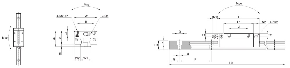 SBI HL HLL HLS – Technische Zeichnung SBI HL HLL HLS – Technische Zeichnung